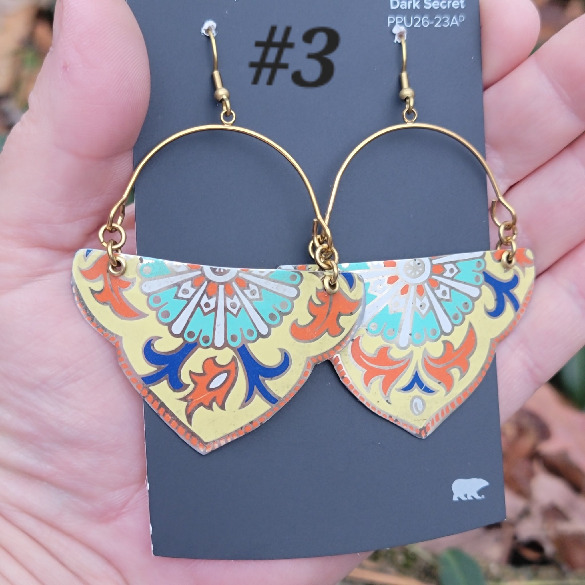 Holiday Paisley Collection - Repurposed Vintage Tin Earrings & Necklaces