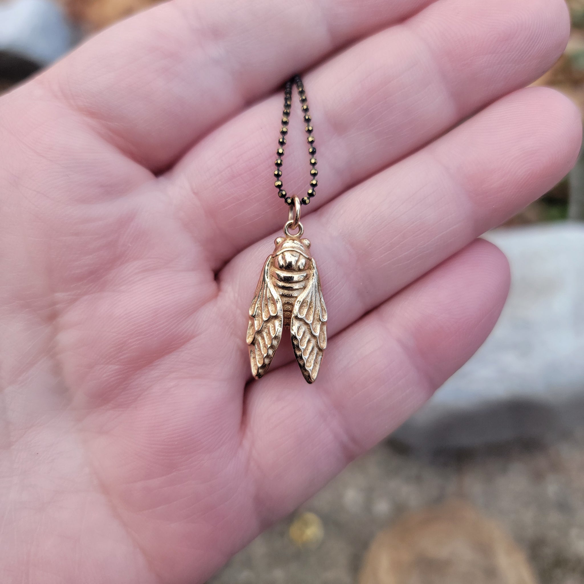 Bronze Cicada Pendant