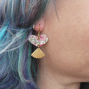 Valentine Collection - Repurposed Vintage Tin Earrings