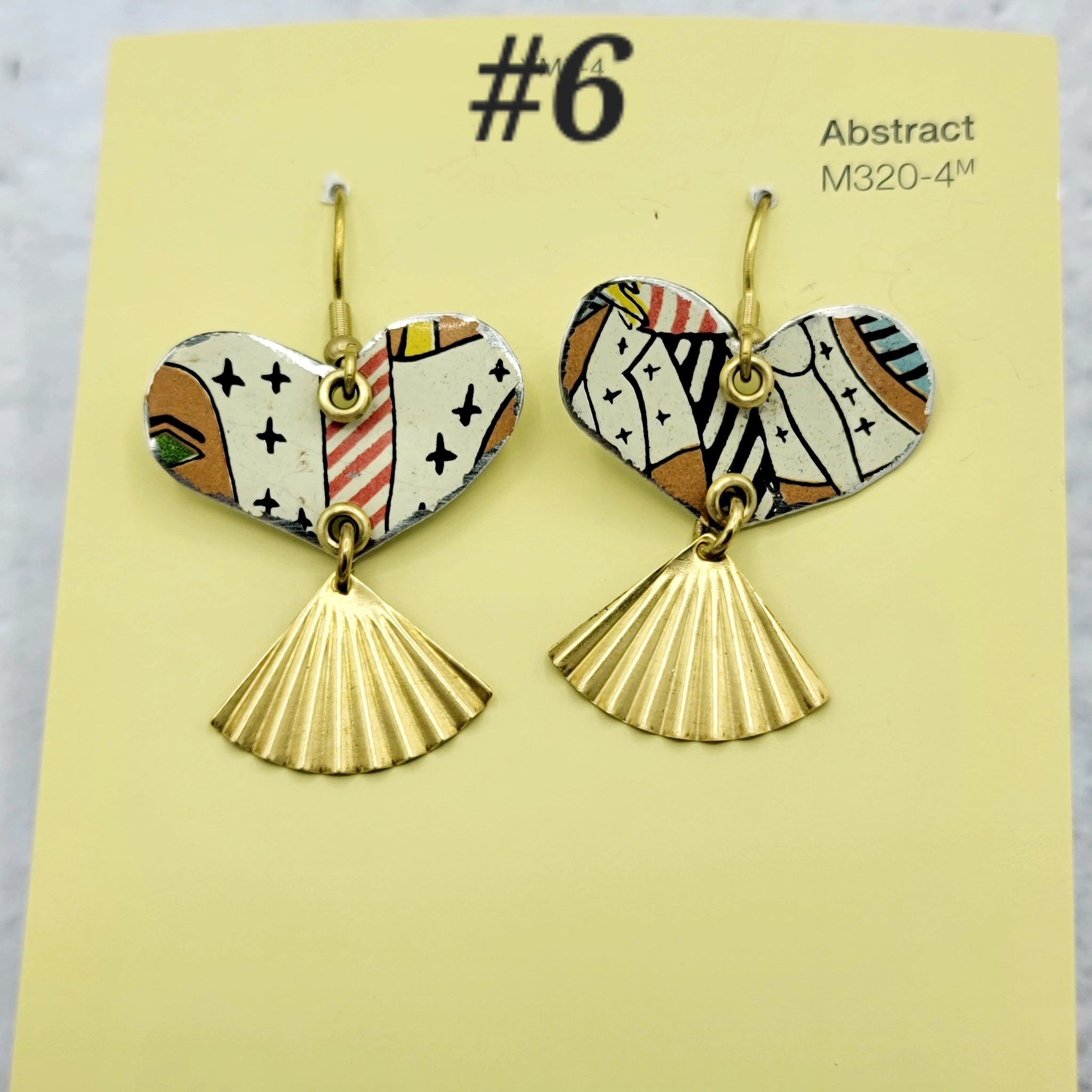 Valentine Collection - Repurposed Vintage Tin Earrings