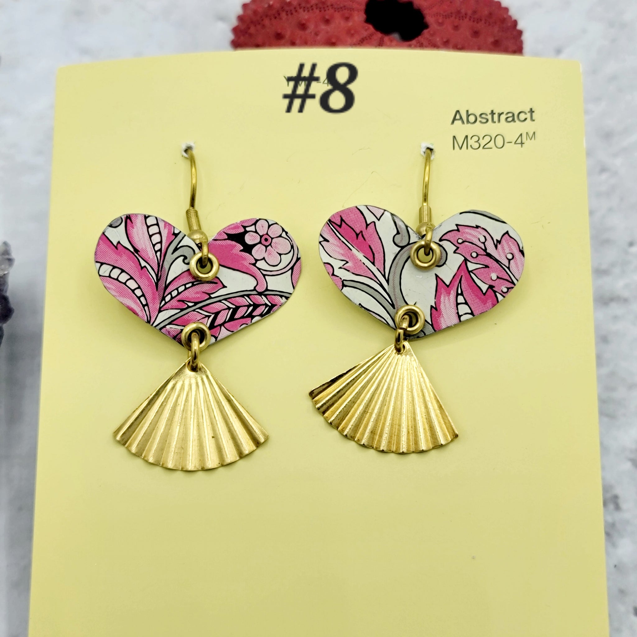 Valentine Collection - Repurposed Vintage Tin Earrings