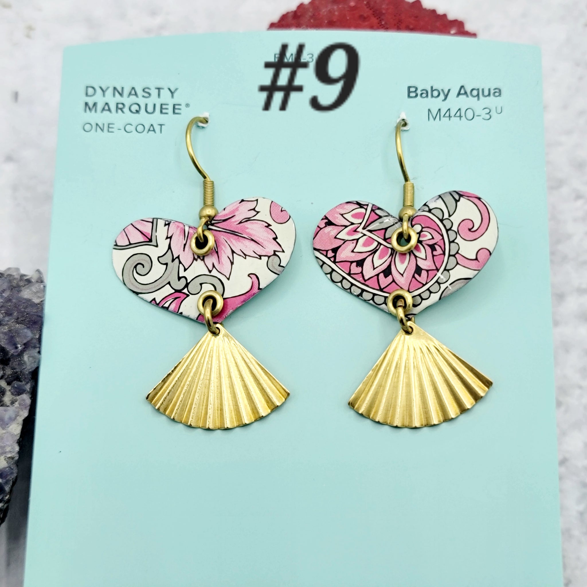 Valentine Collection - Repurposed Vintage Tin Earrings