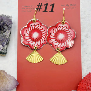 Valentine Collection - Repurposed Vintage Tin Earrings