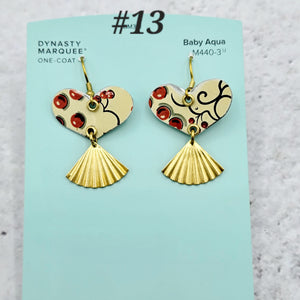 Valentine Collection - Repurposed Vintage Tin Earrings