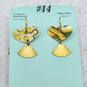 Valentine Collection - Repurposed Vintage Tin Earrings