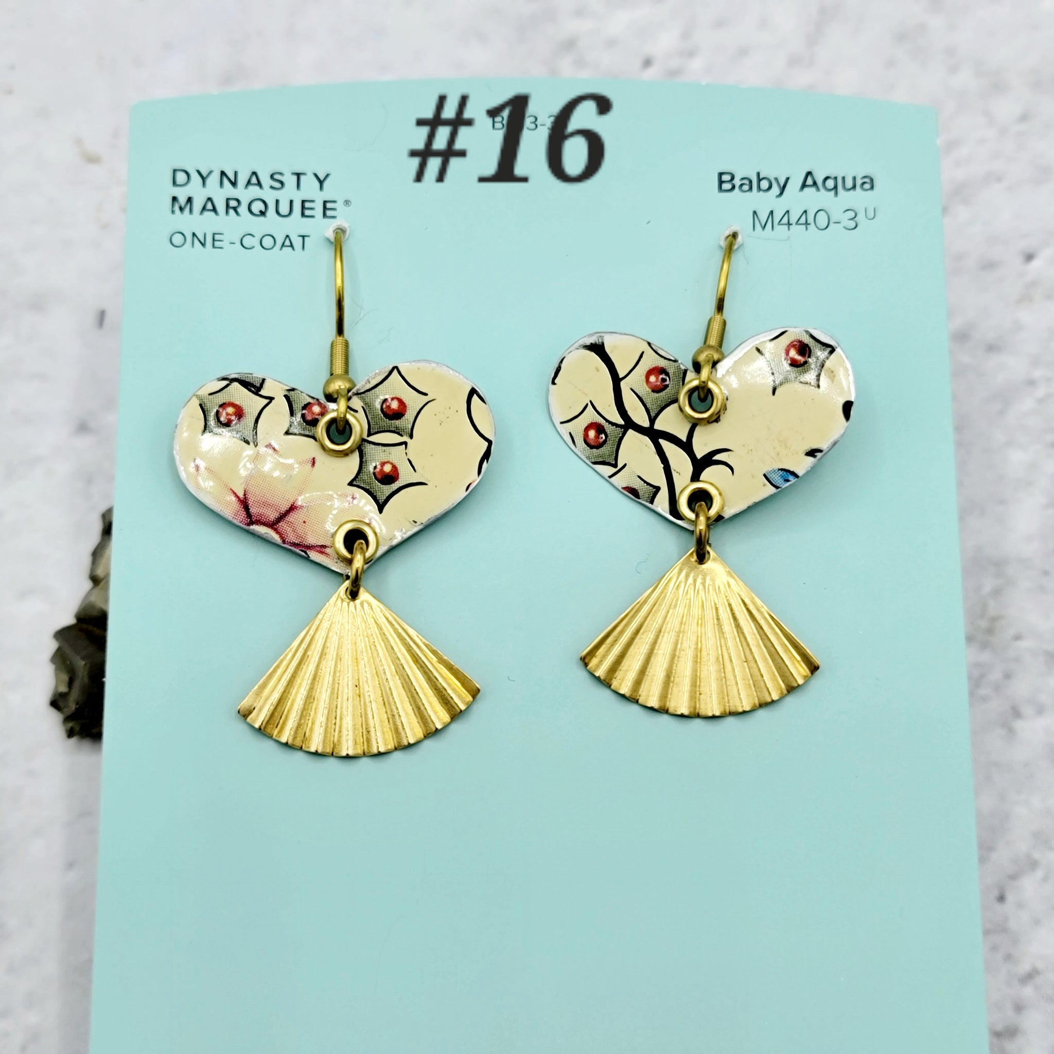 Valentine Collection - Repurposed Vintage Tin Earrings