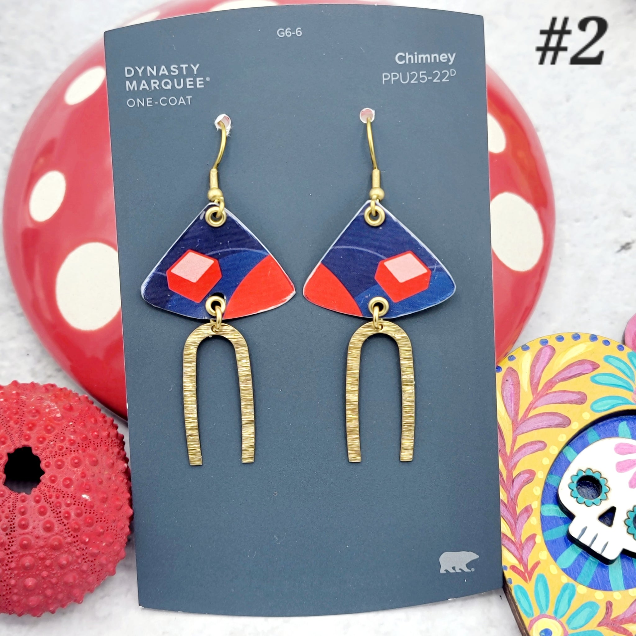 Cheerful Collection - Repurposed Vintage Tin Earrings