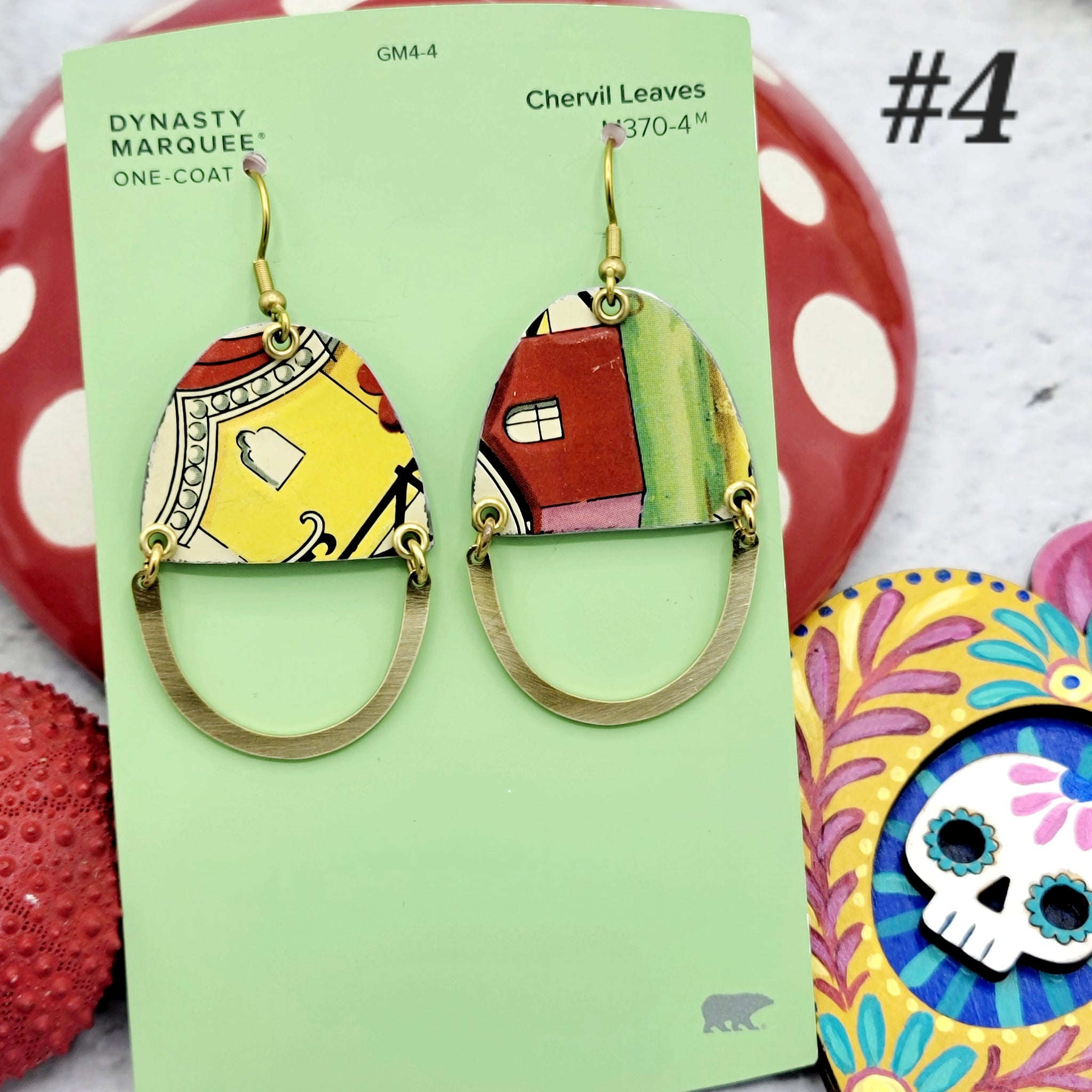 Cheerful Collection - Repurposed Vintage Tin Earrings