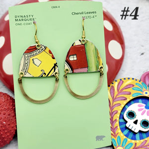 Cheerful Collection - Repurposed Vintage Tin Earrings