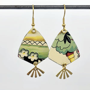 Cheerful Collection - Repurposed Vintage Tin Earrings