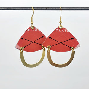 Cheerful Collection - Repurposed Vintage Tin Earrings