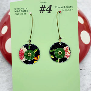 Kinetic Circles Collection - Repurposed Vintage Tin Earrings