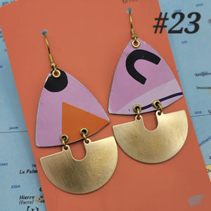 Gelato Collection - Repurposed Tin Earrings