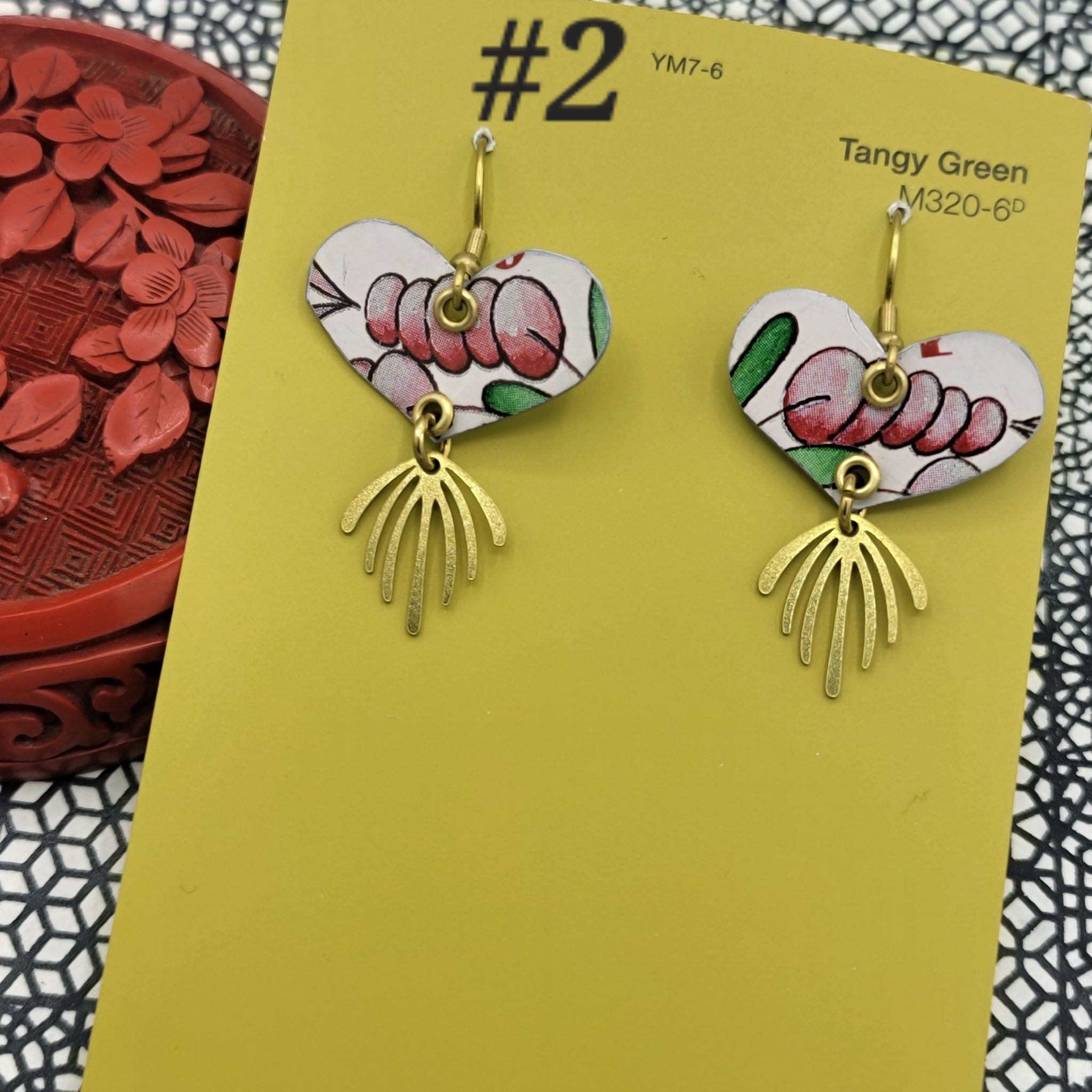 Valentine Collection - Repurposed Vintage Tin Earrings