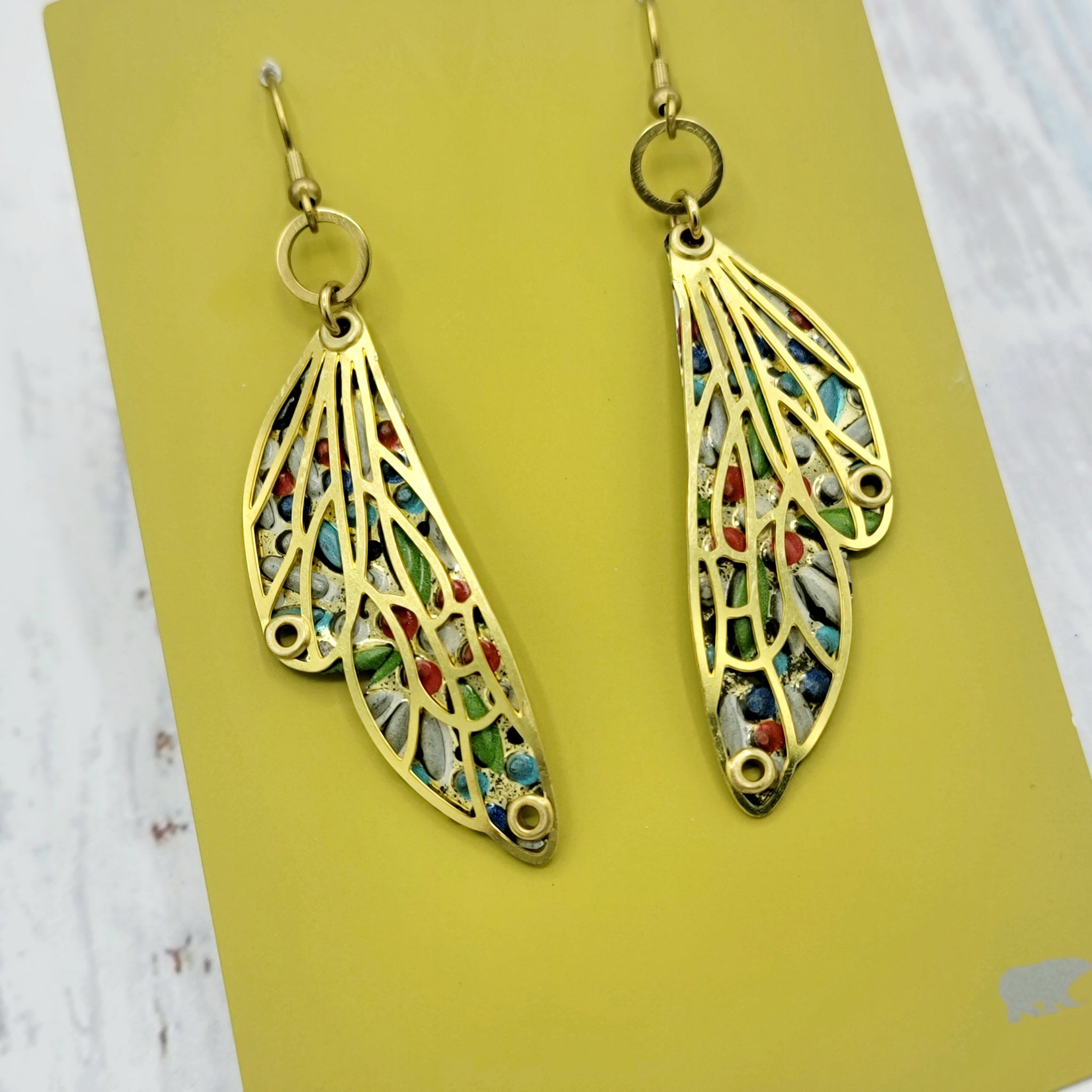 Kaleidoscope Collection - Repurposed Vintage Tin Earrings