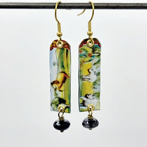 Carousel Collection - Repurposed Vintage Tin Earrings