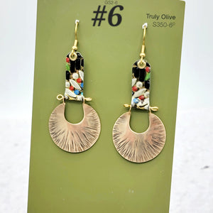 Kaleidoscope Collection - Repurposed Vintage Tin Earrings