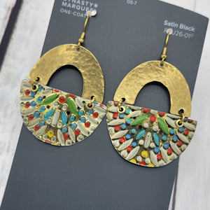 Kaleidoscope Collection - Repurposed Vintage Tin Earrings