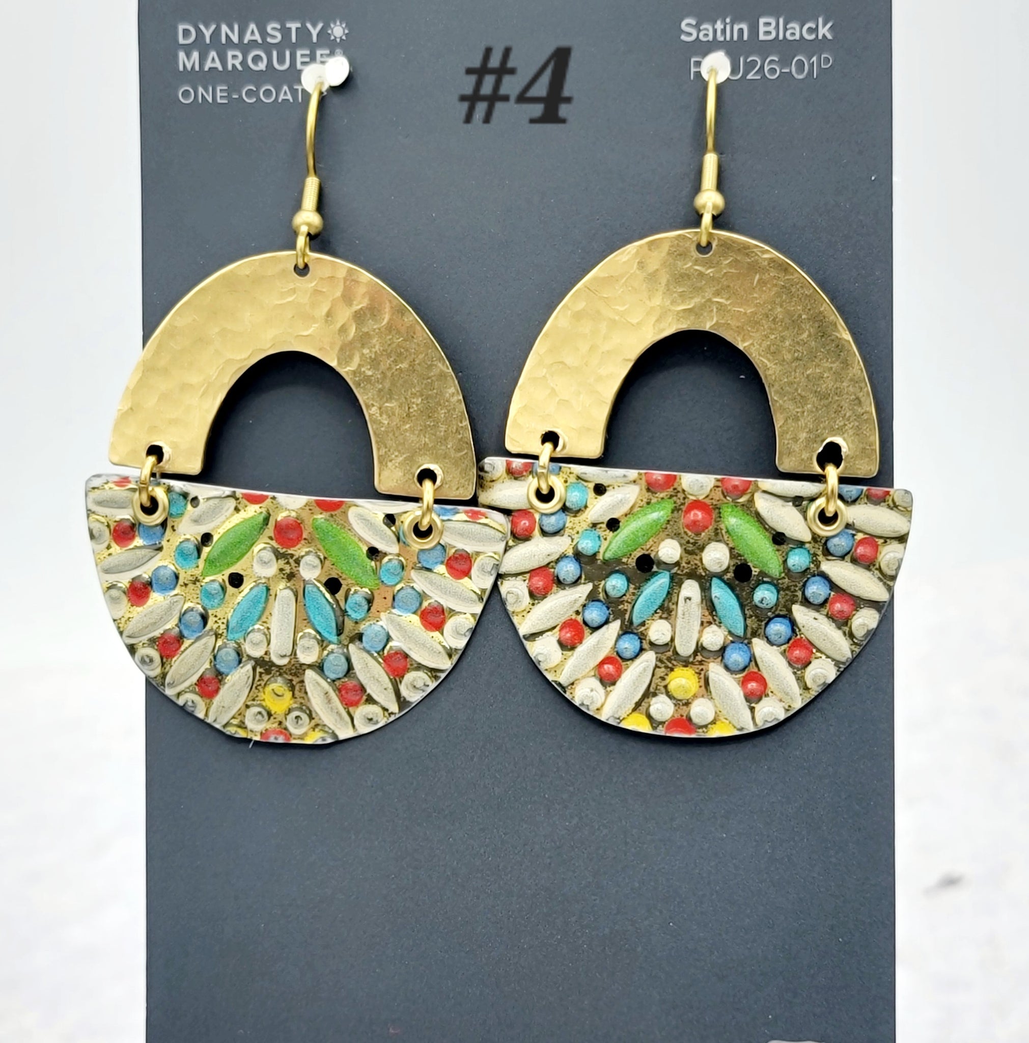 Kaleidoscope Collection - Repurposed Vintage Tin Earrings