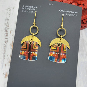 Carousel Collection - Repurposed Vintage Tin Earrings