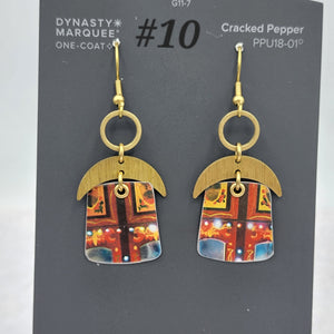 Carousel Collection - Repurposed Vintage Tin Earrings