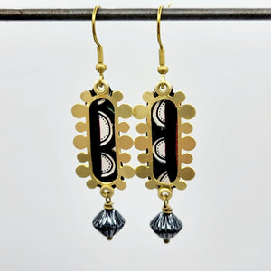 Bubble Frames Collection - Repurposed Vintage Tin Earrings