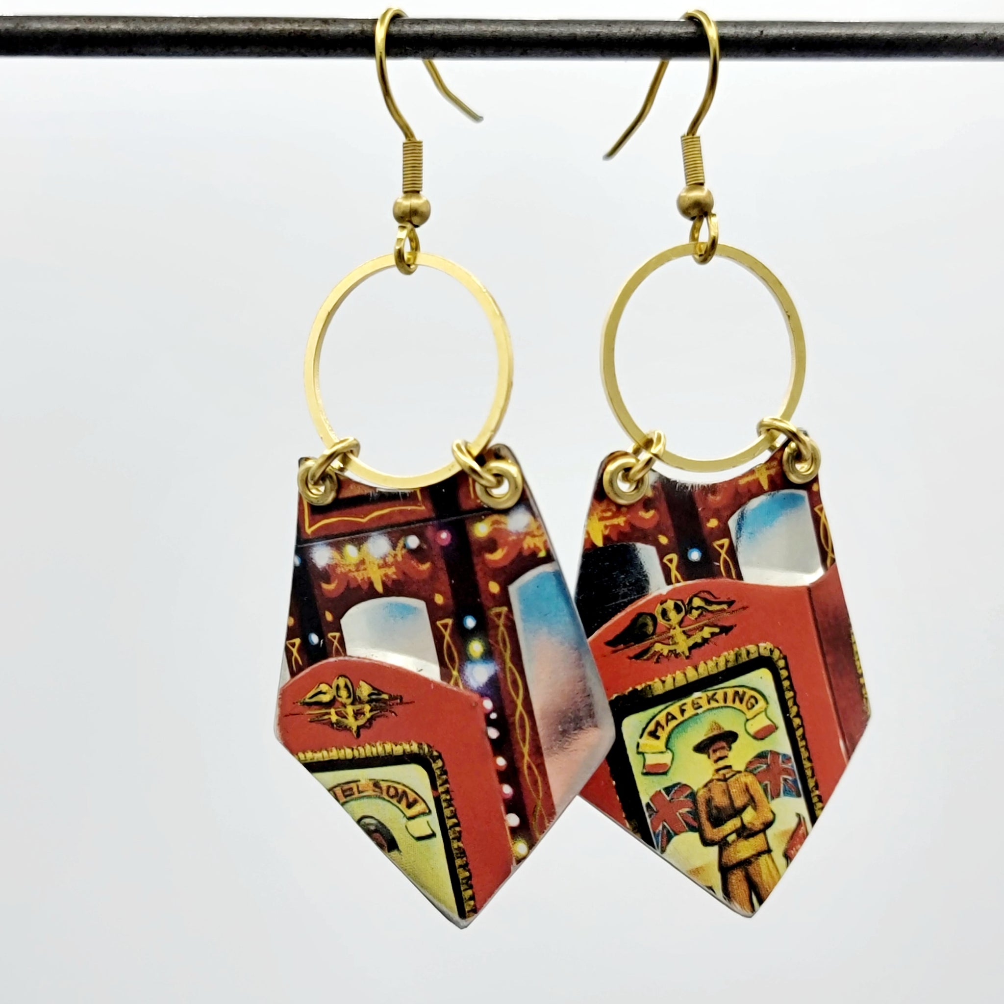 Carousel Collection - Repurposed Vintage Tin Earrings