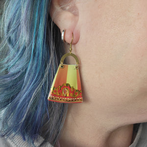 Carousel Collection - Repurposed Vintage Tin Earrings