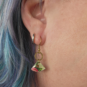 Florentine Collection - Repurposed Vintage Tin Earrings