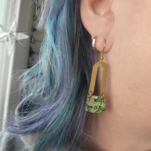 Florentine Collection - Repurposed Vintage Tin Earrings