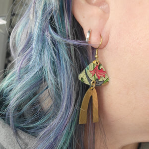 Florentine Collection - Repurposed Vintage Tin Earrings