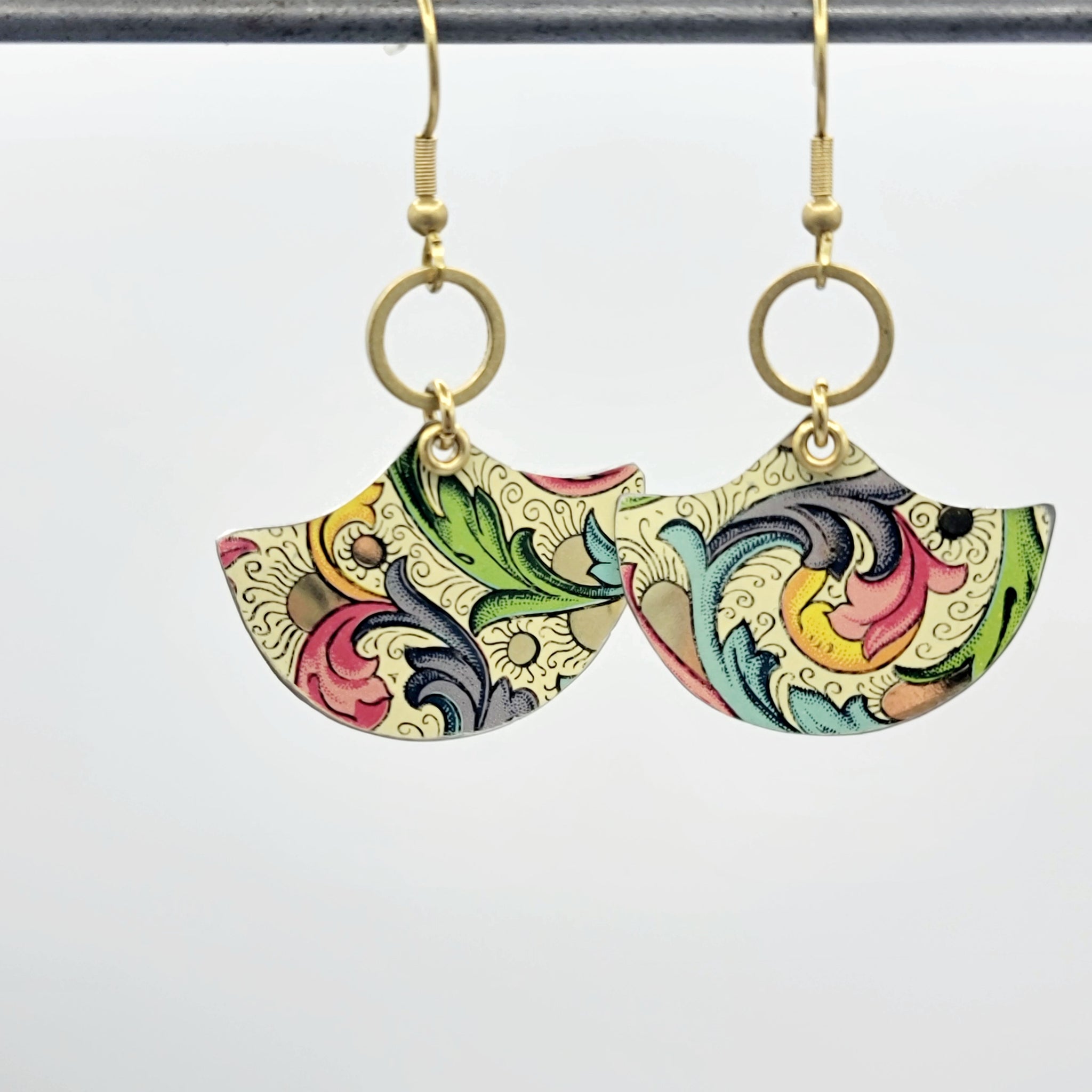 Florentine Collection - Repurposed Vintage Tin Earrings
