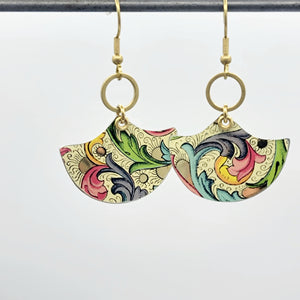 Florentine Collection - Repurposed Vintage Tin Earrings