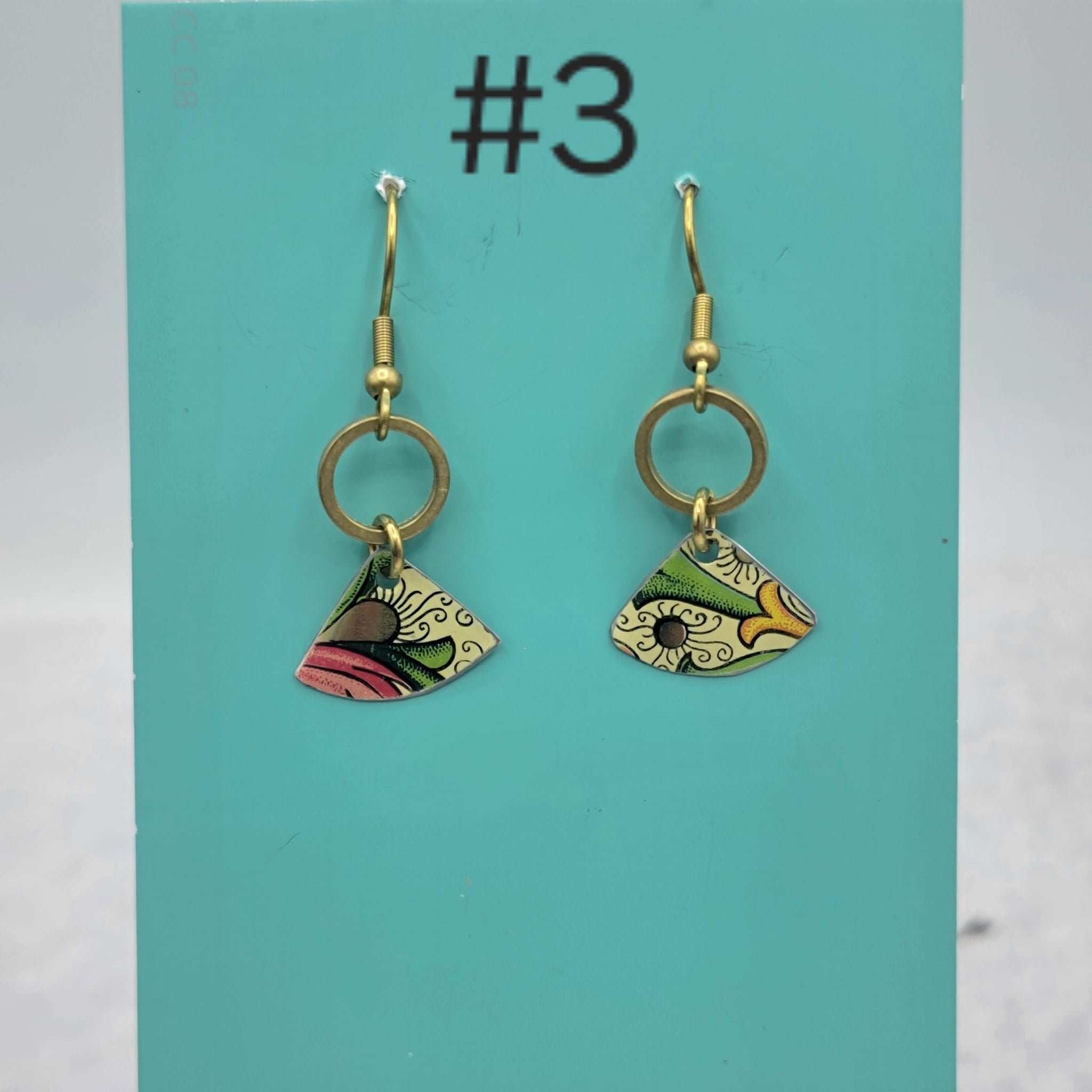 Florentine Collection - Repurposed Vintage Tin Earrings