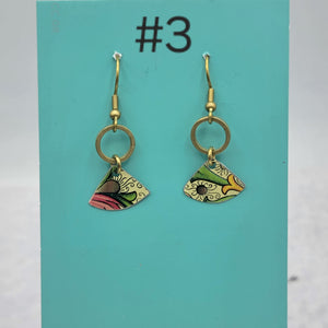 Florentine Collection - Repurposed Vintage Tin Earrings