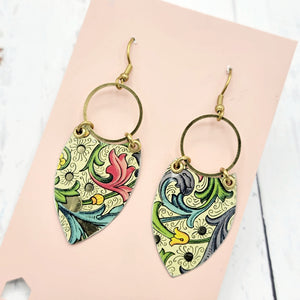 Florentine Collection - Repurposed Vintage Tin Earrings