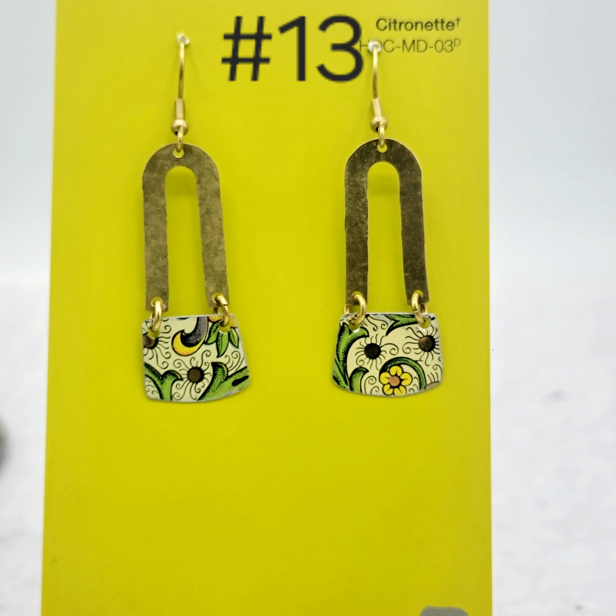 Florentine Collection - Repurposed Vintage Tin Earrings