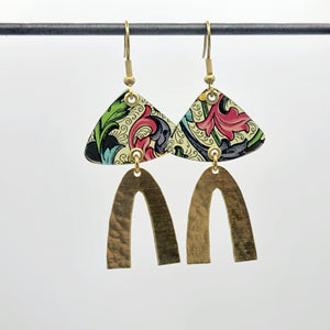 Florentine Collection - Repurposed Vintage Tin Earrings