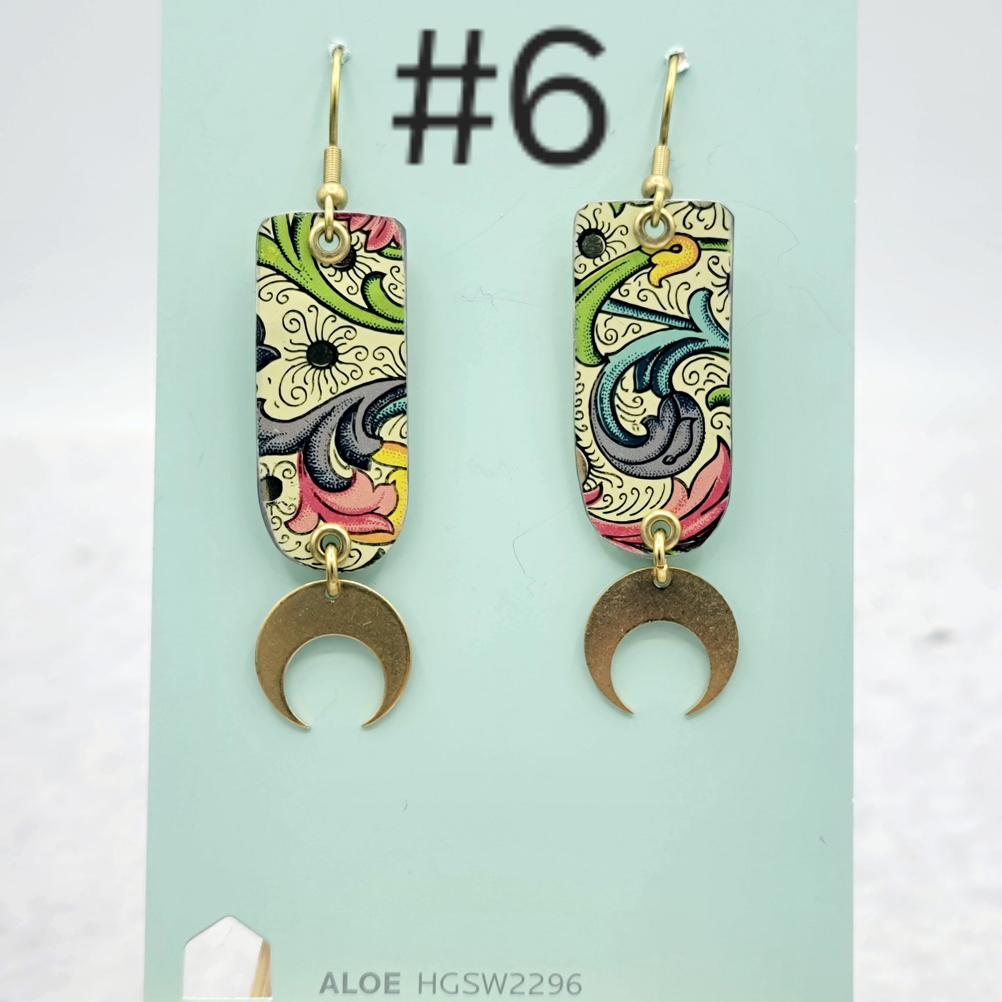 Florentine Collection - Repurposed Vintage Tin Earrings