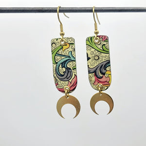 Florentine Collection - Repurposed Vintage Tin Earrings