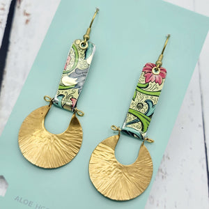 Florentine Collection - Repurposed Vintage Tin Earrings