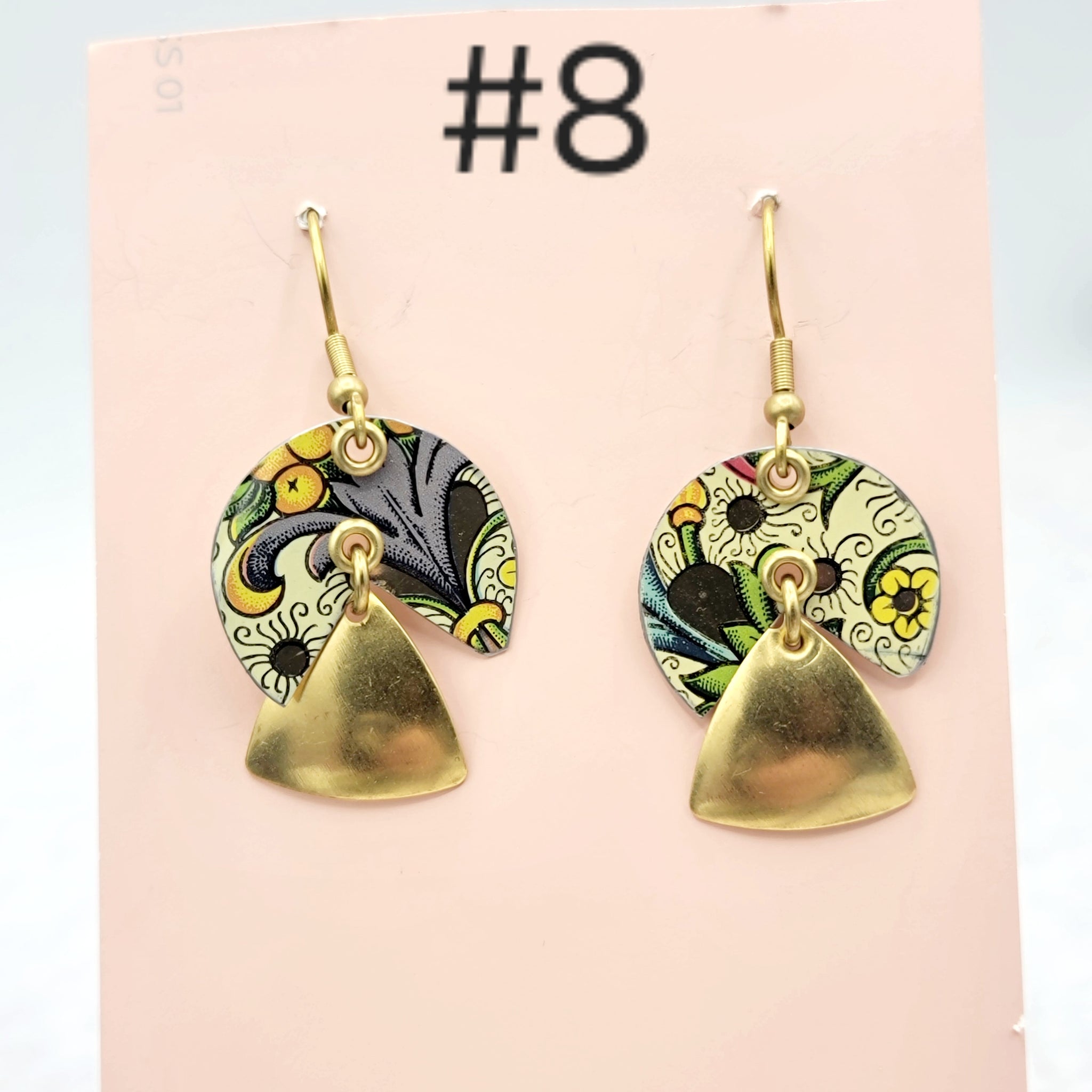 Florentine Collection - Repurposed Vintage Tin Earrings