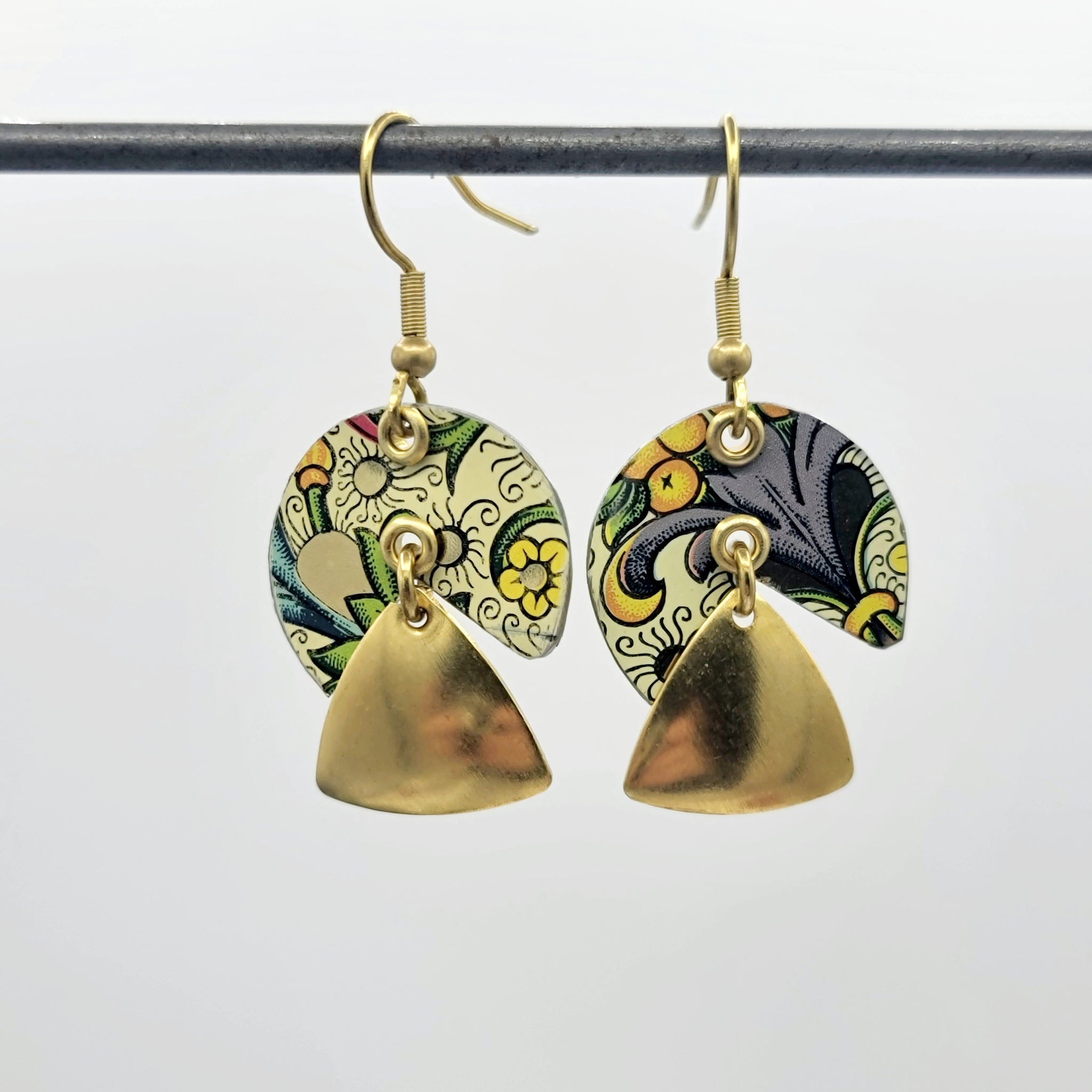 Florentine Collection - Repurposed Vintage Tin Earrings