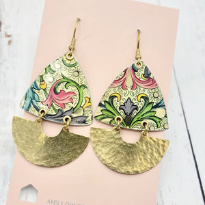 Florentine Collection - Repurposed Vintage Tin Earrings
