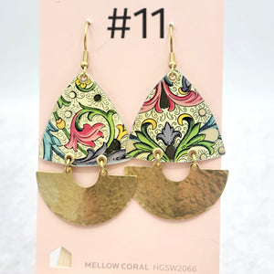 Florentine Collection - Repurposed Vintage Tin Earrings