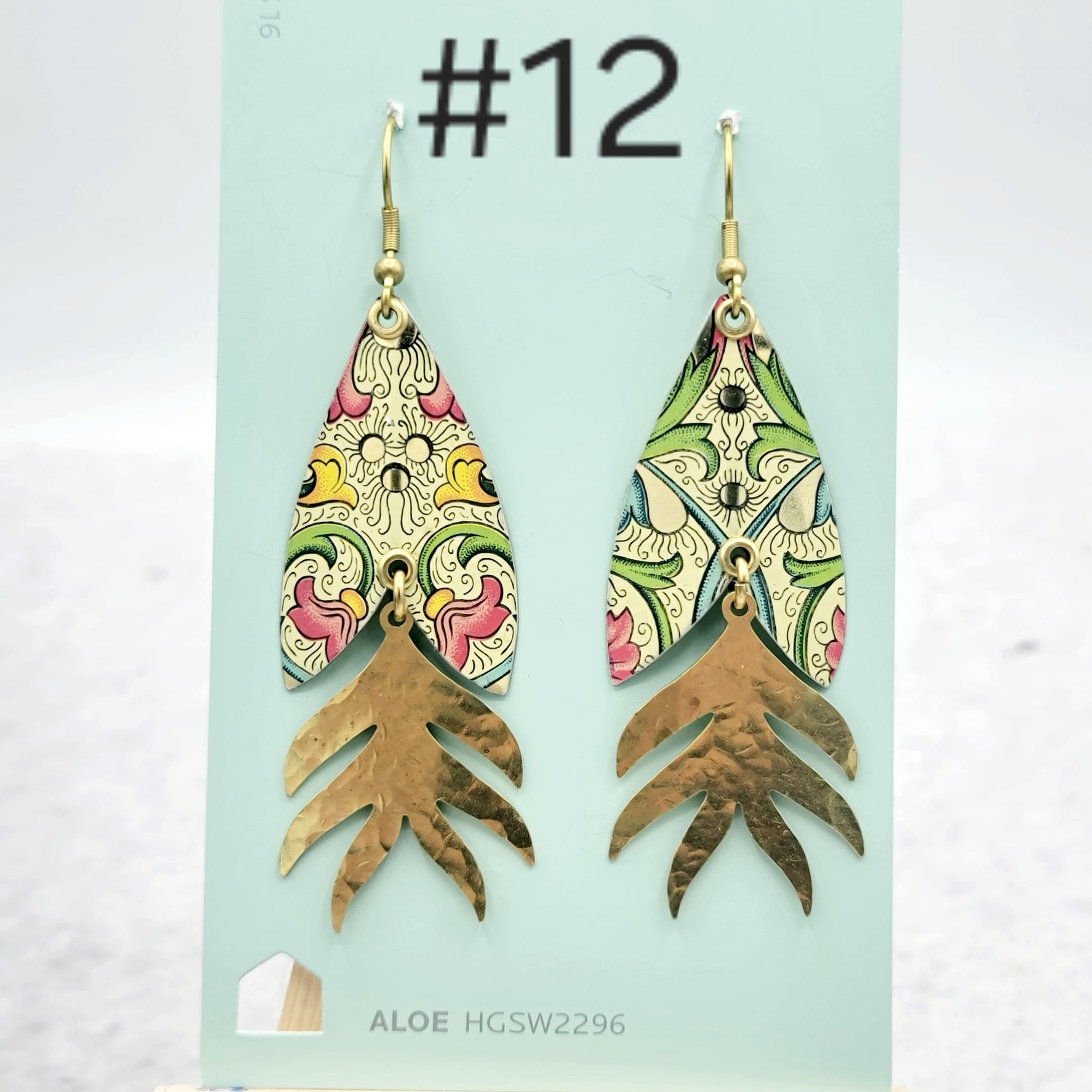 Florentine Collection - Repurposed Vintage Tin Earrings