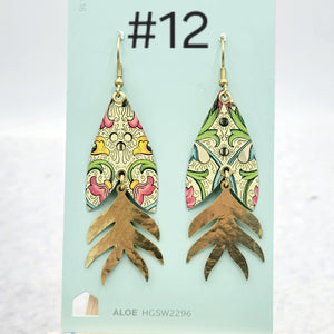 Florentine Collection - Repurposed Vintage Tin Earrings