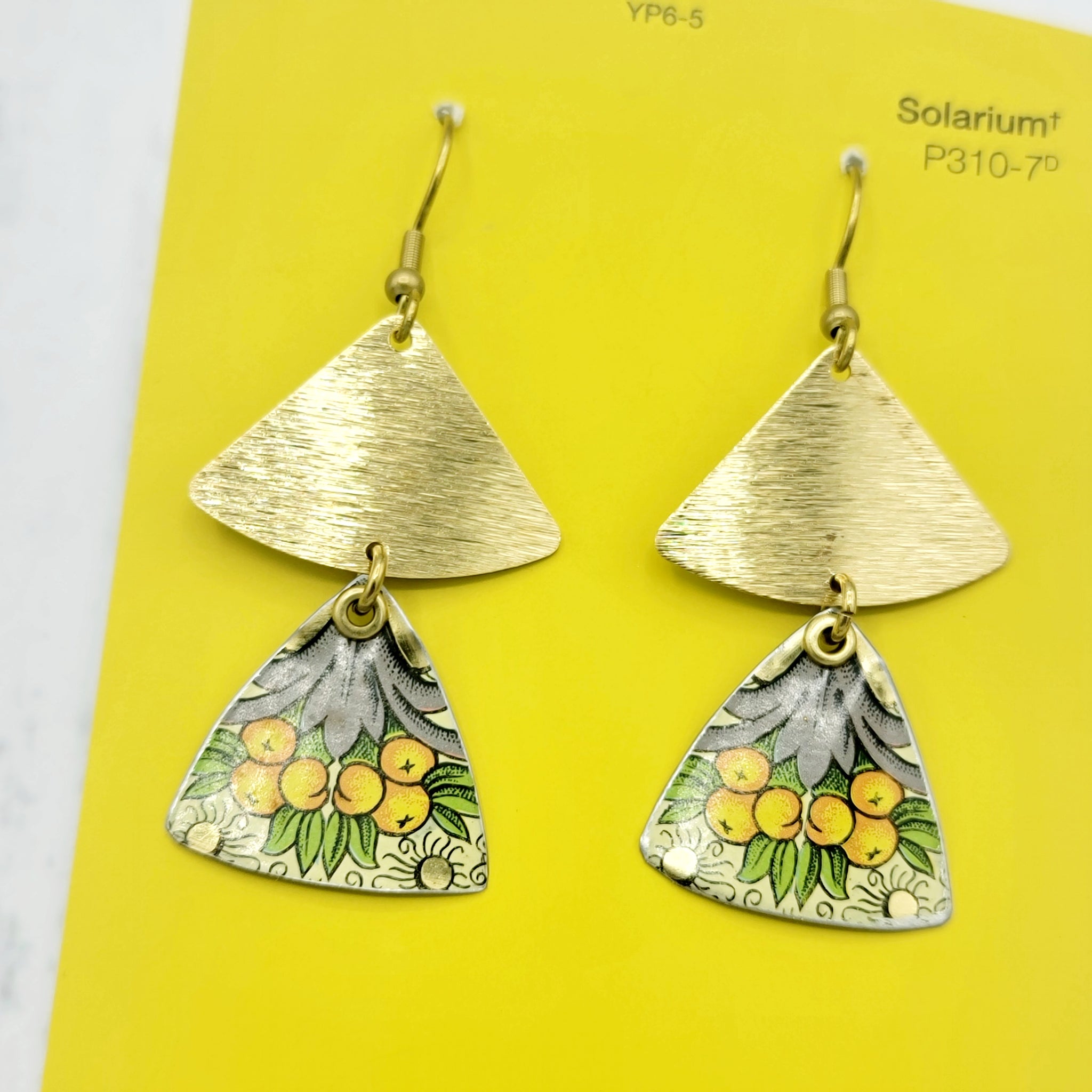 Florentine Collection - Repurposed Vintage Tin Earrings