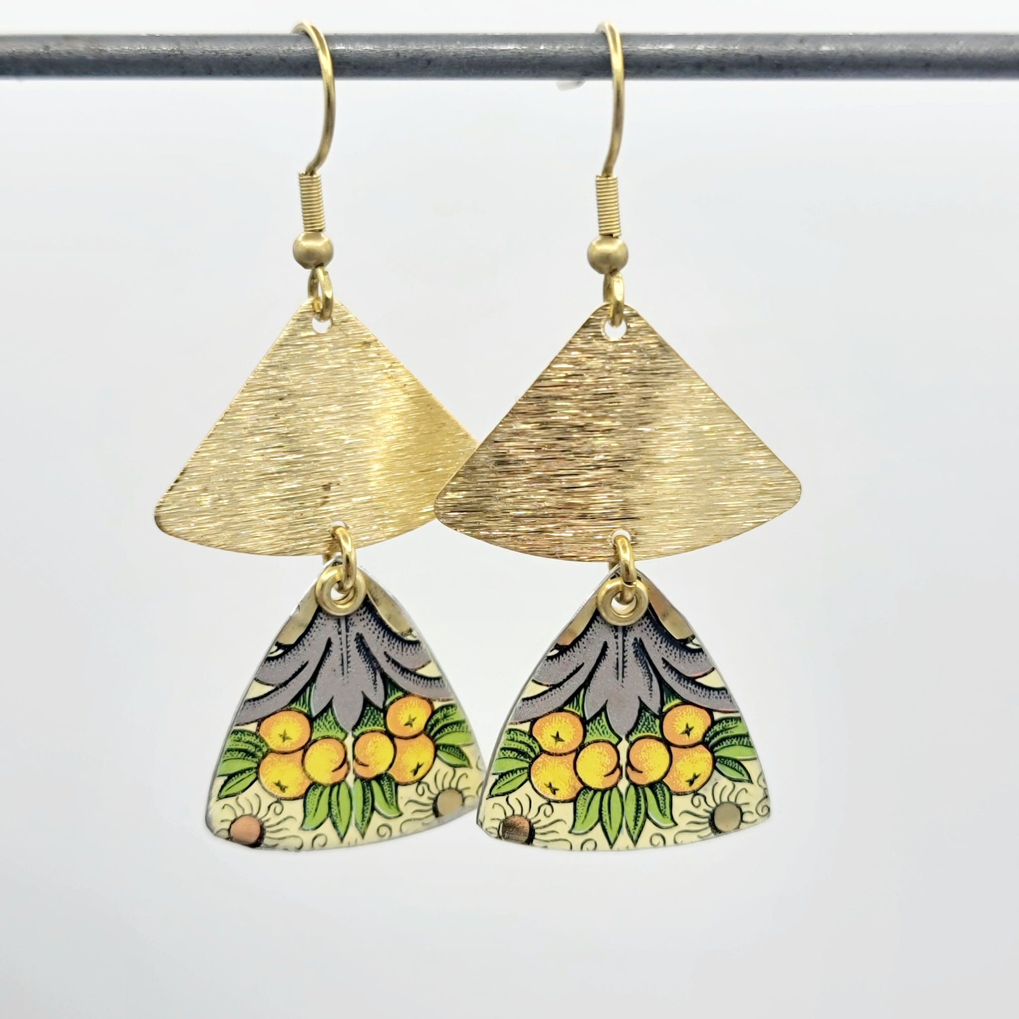 Florentine Collection - Repurposed Vintage Tin Earrings