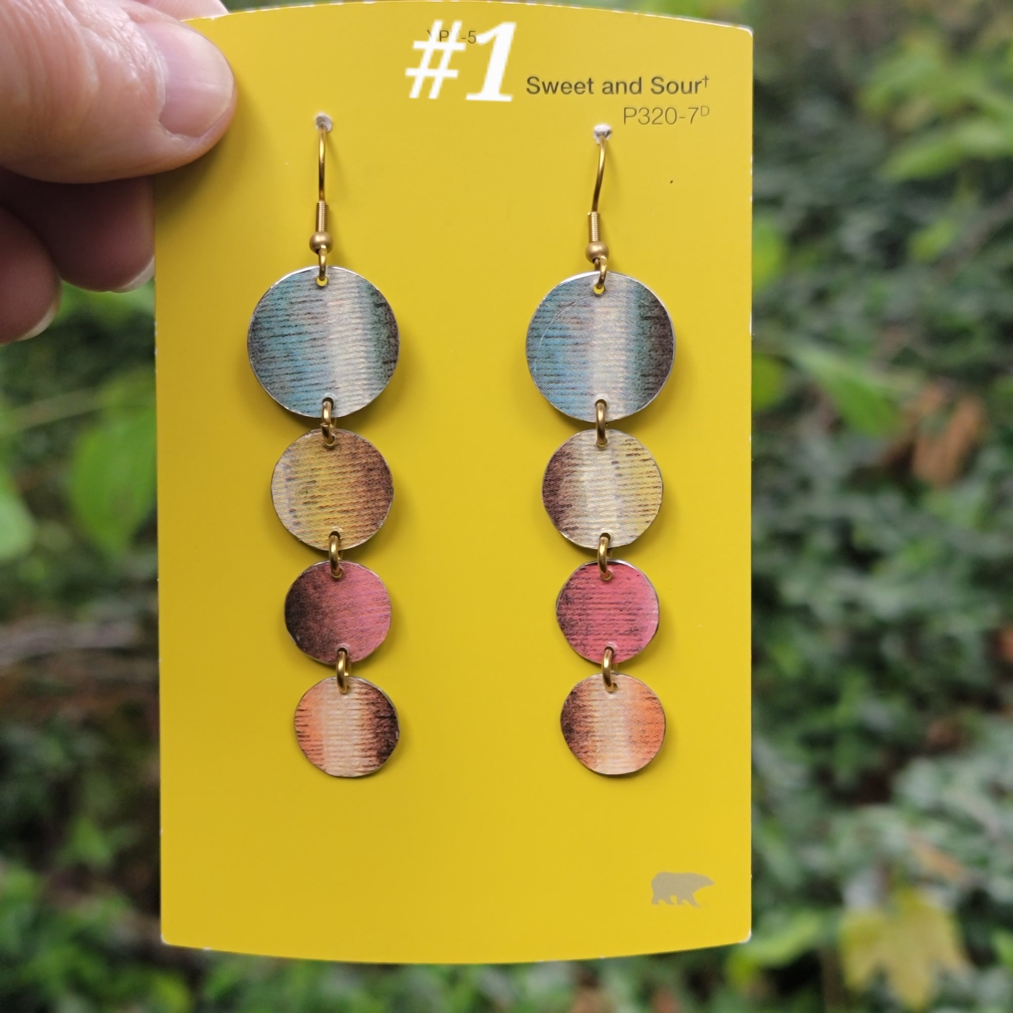 J.P. Coates Thread Collection - Repurposed Tin Earrings